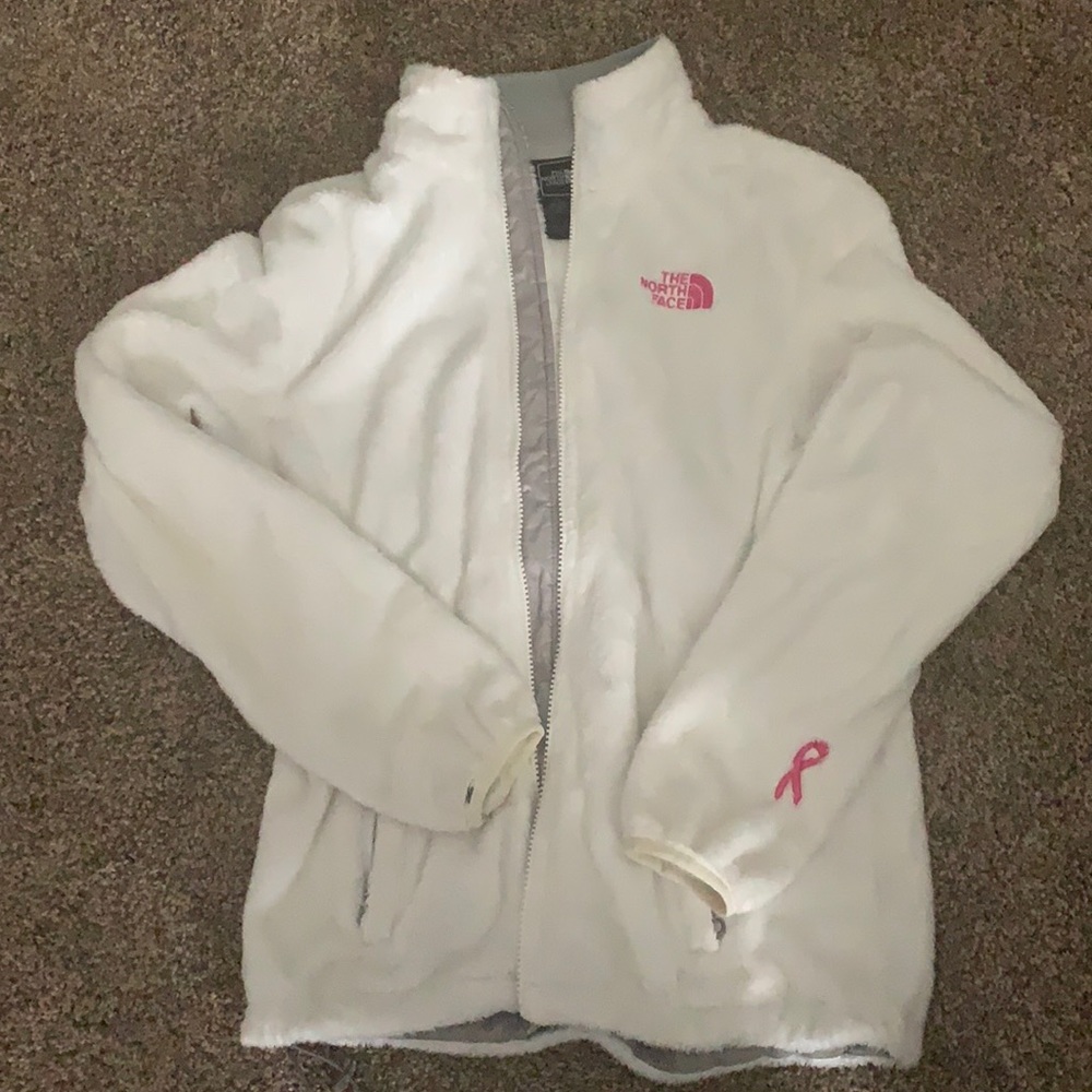 White north face jacket